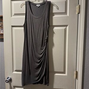 Chic Sleeveless Asymmetrical Dress in Green